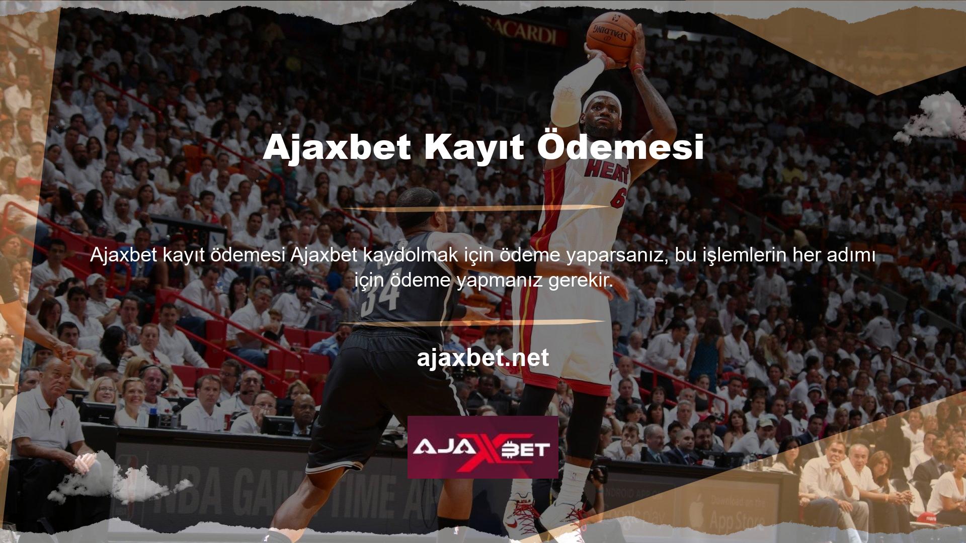 Ajaxbet ücretsiz olarak kaydedebilirsiniz